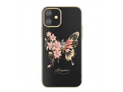 eng pm Kingxbar Butterfly Series shiny case decorated with original Swarovski crystals iPhone 12 mini golden 63176 1