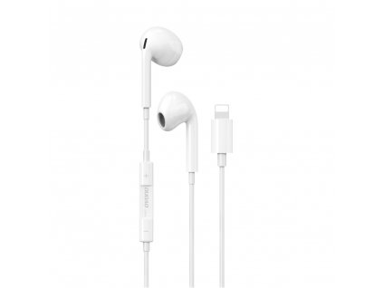 eng pl Dudao X14PROL W1 Earphones with Lightning Connector white X14PROL W1 92327 1