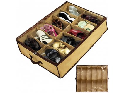 eng pl Box shoe organizer 12 pairs shoes cover 1050 6