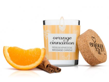 Valavani Masážní svíčka Enjoy it! Orange and cinnamon - Magnetifico