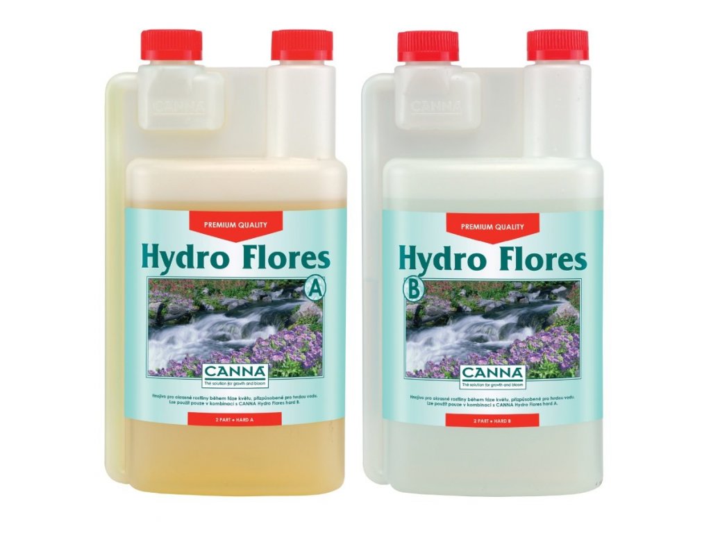Základní květové hnojivo pro hydroponii na tvrdou vodu Canna Hydro Flores od Canna, 1l.