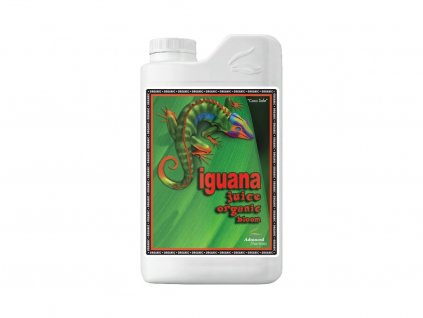Základní květové organické hnojivo Iguana Juice Organic Bloom od Advanced Nutrients, 1l.