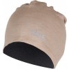 Čepice vlněná Merino UHIP, s oboustranným designem, taupe sand