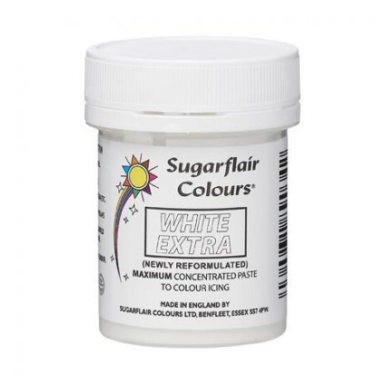 Gelová barva Sugarflair Extra White 42g