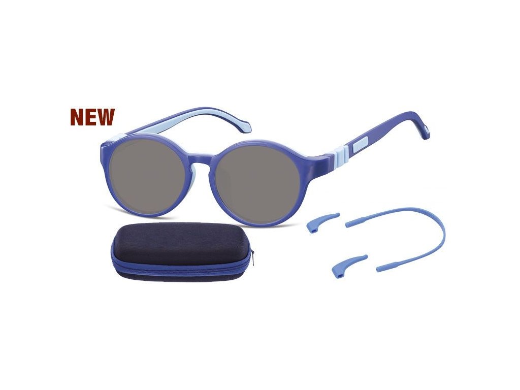 SUNOPTIC Dětské sluneční brýle (6-8let) flexibilní SK8A obroučky+ příslušenství + pouzdro