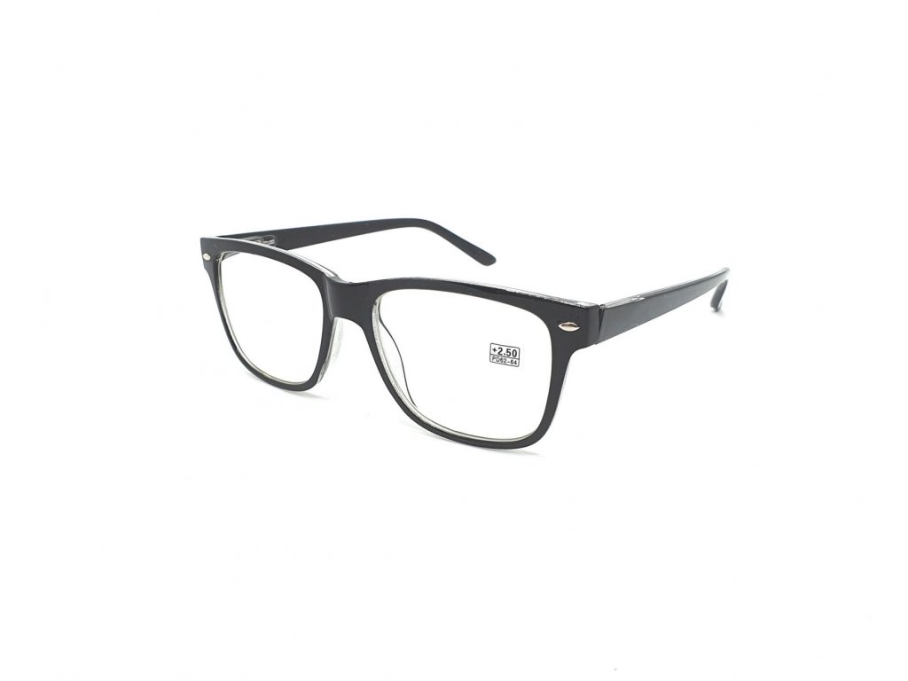Dioptrické brýle 2074 / +2,50 černé flex