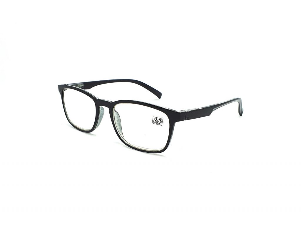 Dioptrické brýle 6339 / +2,50 černé flex