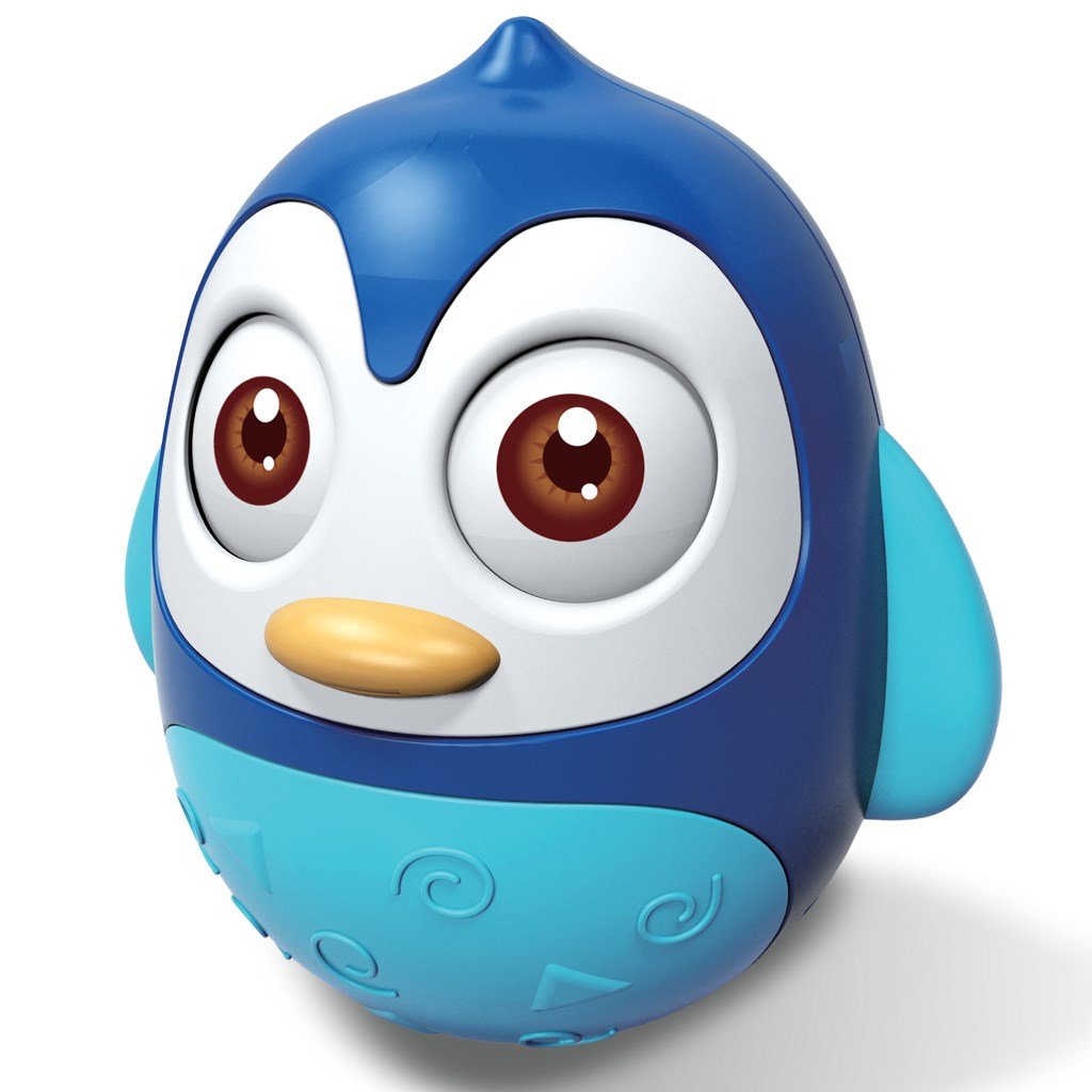 Kývajúca hračka Baby Mix tučniak modrý