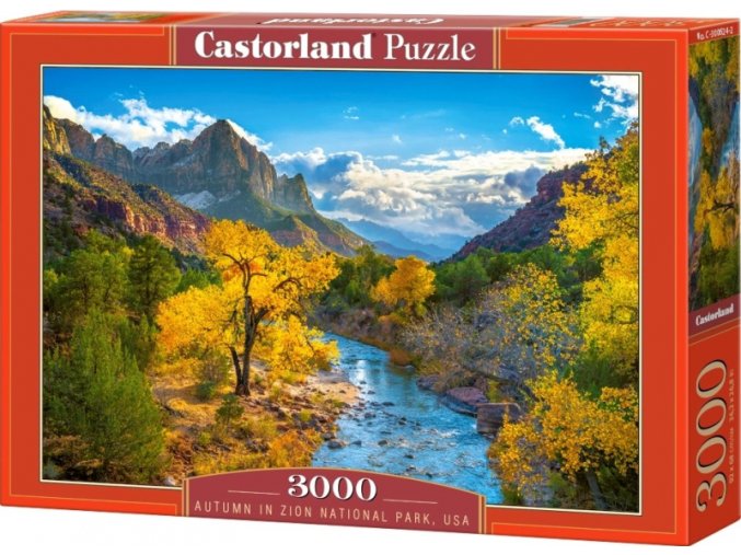 Puzzle 3000 dílků. Podzim v národním parku Zion, USA