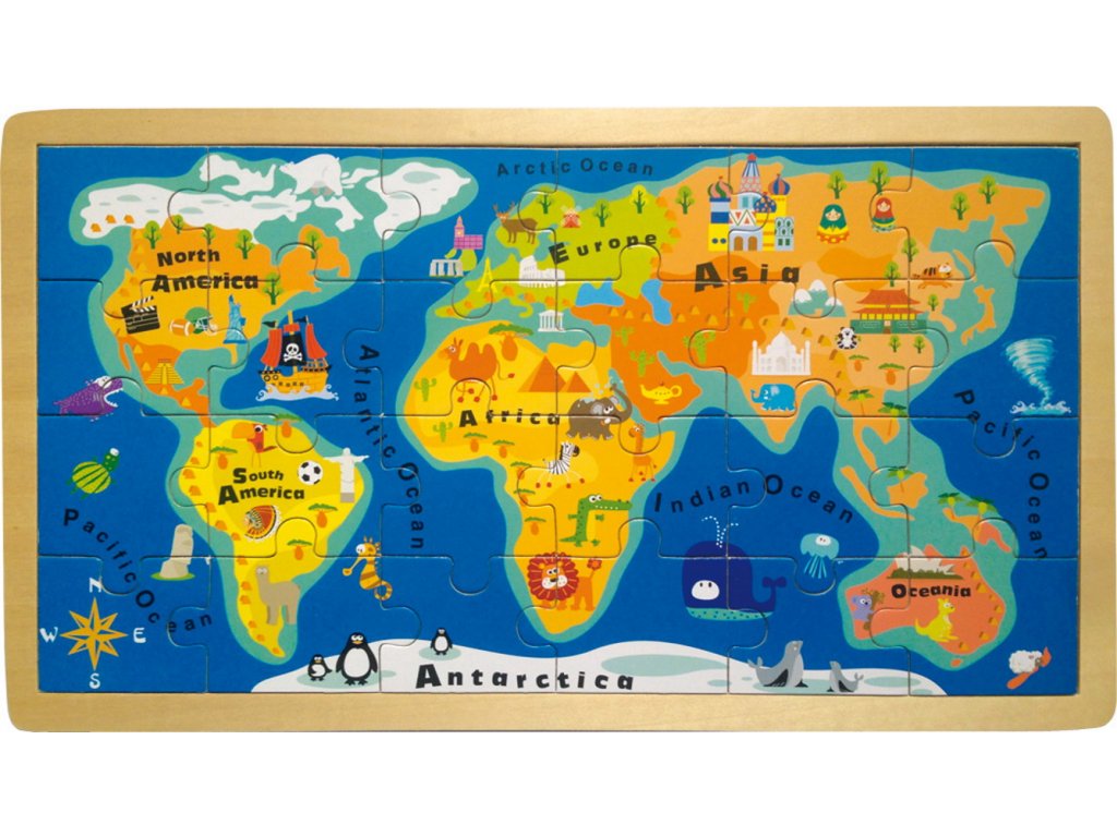 4240 Legler Jednoduchá mapa světa