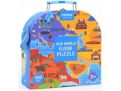 MD3027 puzzle v kufriku mapa sveta