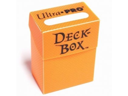 Krabička plastová - oranžová (75karet) (DECK BOX AZTEC SUN-textured)