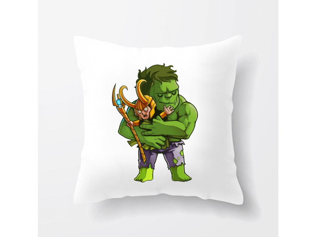 polštář Hulk a Loki Avengers
