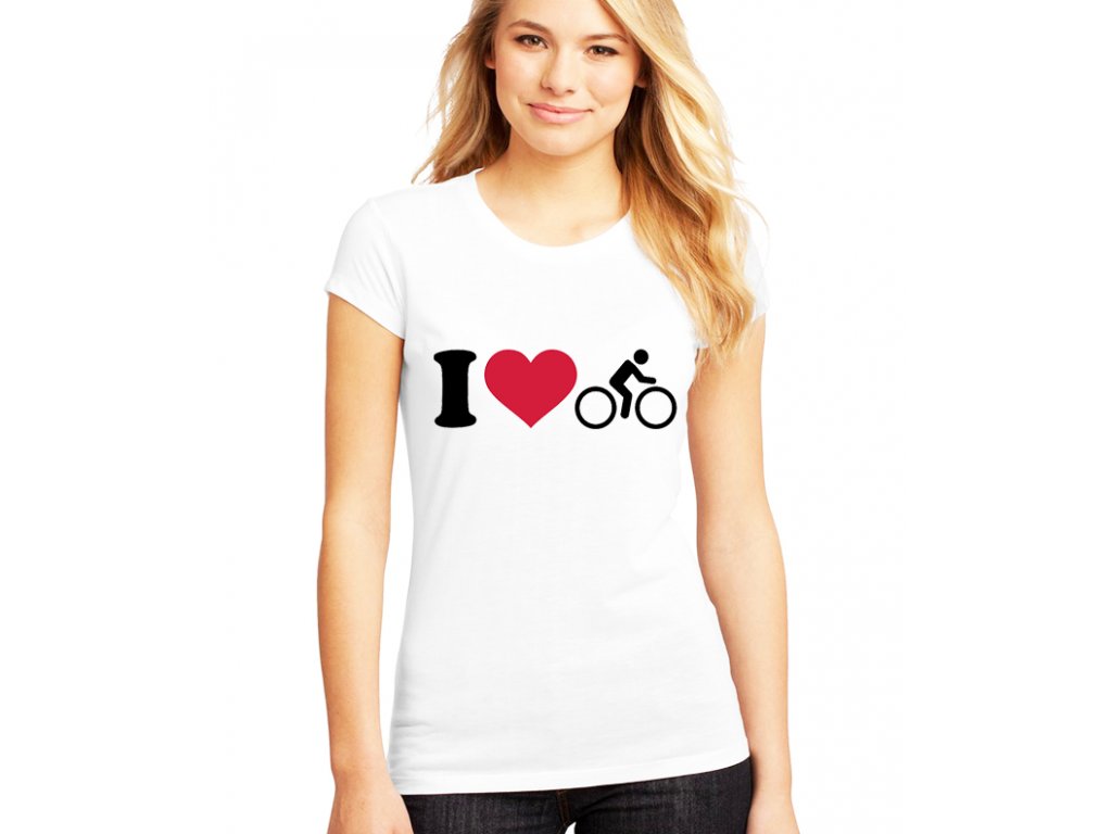 Dámské tričko Miluji Cyklistiku