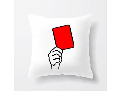 Polštář Fotbal červená karta