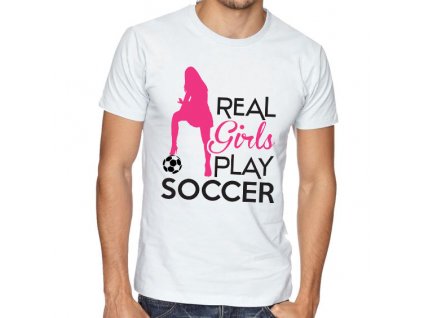 Pánské tričko Opravdové holky hrají fotbal