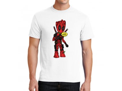 panske tričko Deadpool a Groot