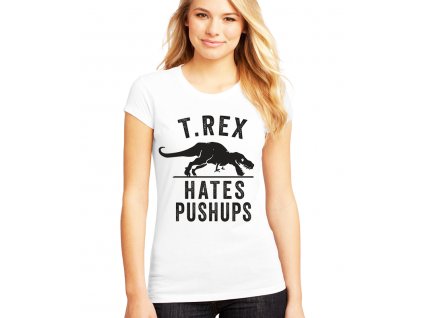 Dámské tričko Tyranosaurus nesnáší kliky