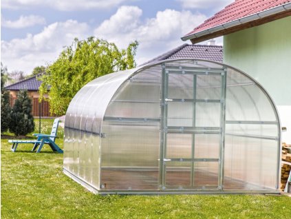Zahradní skleník z polykarbonátu Gardentec Classic 4 m  + Kompletní sada těsnění