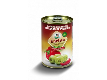 Karina Olivy zelene plnene paprikou 295g konzerva