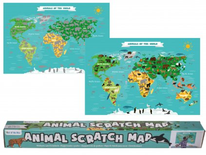 Stieracia mapa Wild World Edition - zvieratá