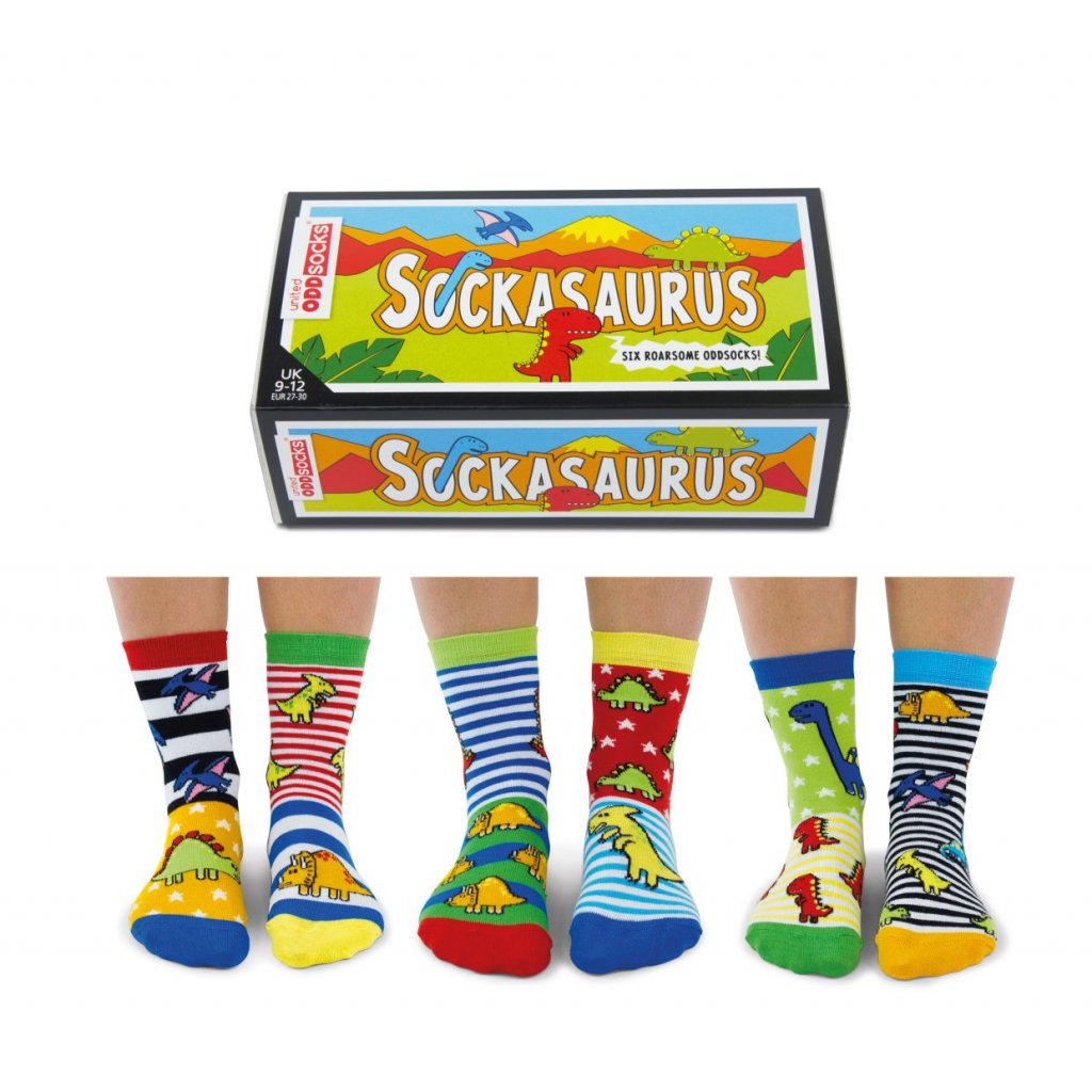 Ponožky pre deti United Odd Socks SOCKASAURUS