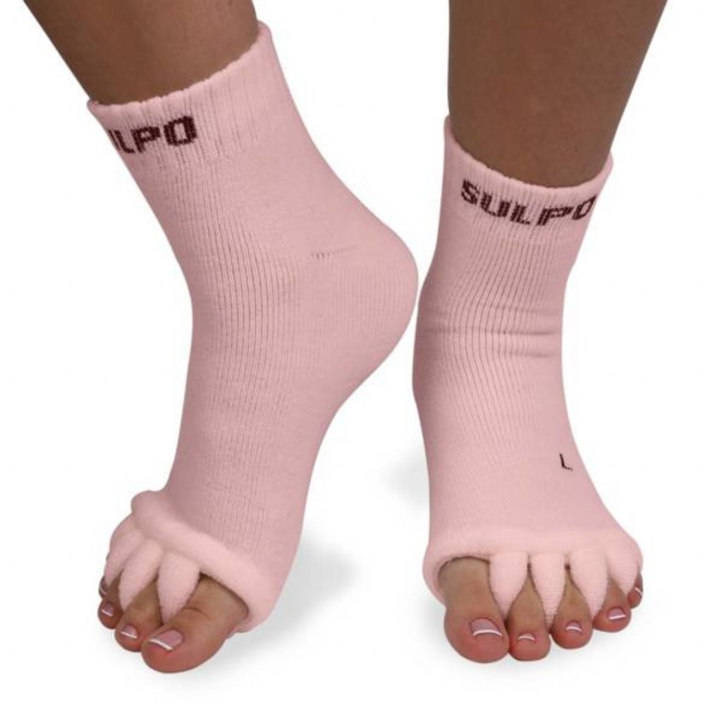 Separačné ponožky na relax PINK
