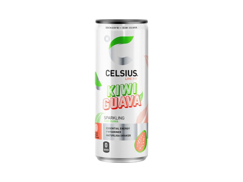 Celsius Energetický Nápoj - Příchuť  Kiwi Guava - 355ml
