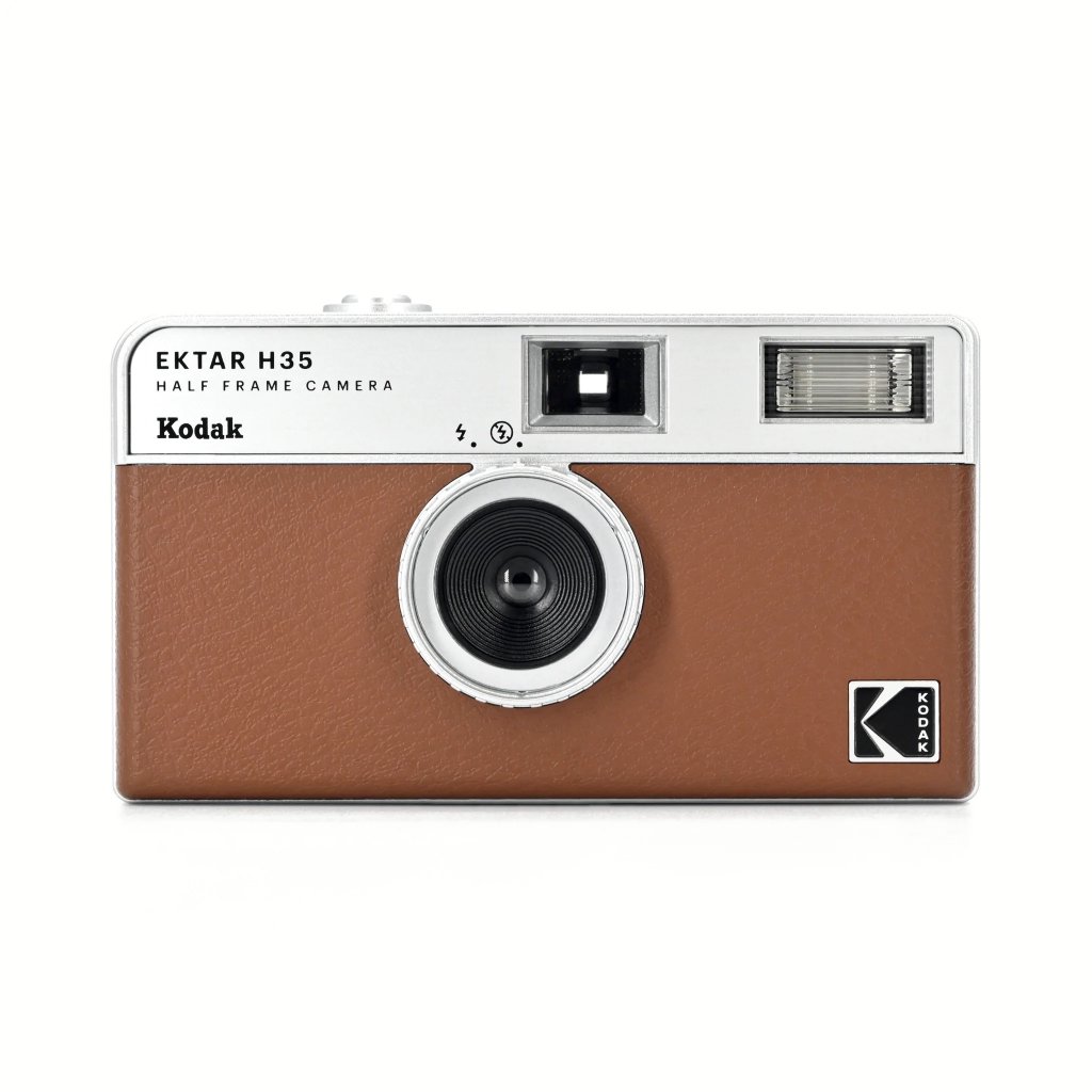 Kodak EKTAR H35 Half Frame Film Camera Brown (fotoaparát na kinofilm)