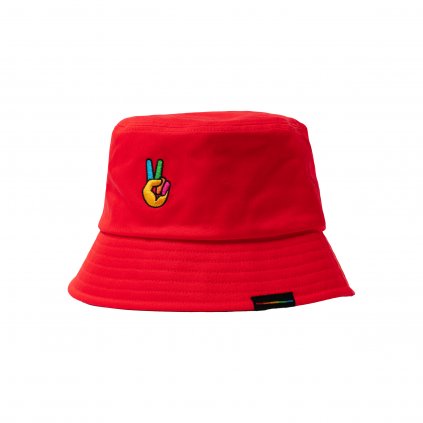 Polaroid Bucket Hat Red (klobouk)