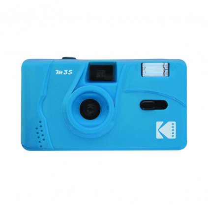 Kodak M35 35mm Film Camera Blue (fotoaparát na kinofilm)  + Baterie Kodak MAX Super AAA