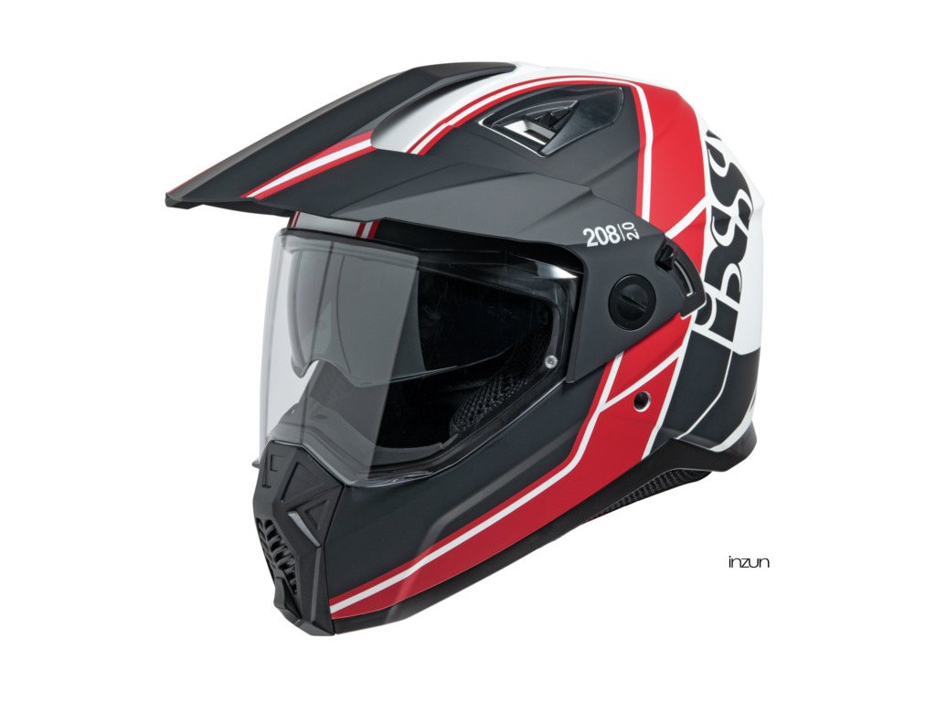 Enduro helma iXS iXS 208 2.0 X12025 červeno-černo-bílý 2XL