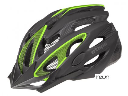 Etape – cyklistická přilba BIKER, černá/zelená mat