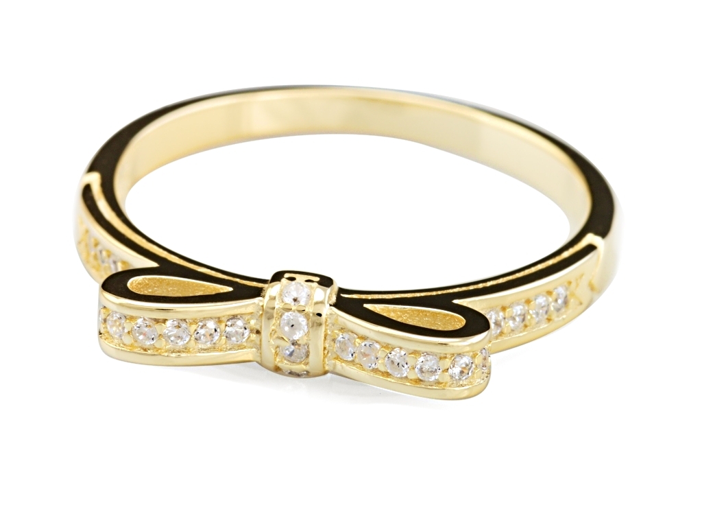 Linda\'s Jewelry Strieborný prsteň Mašľa Elegance Ag 925/1000 IPR018-8 Veľkosť: 54