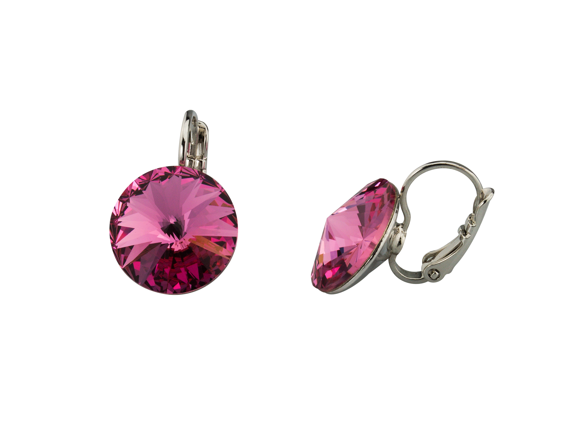 Linda\'s Jewelry Náušnice Crystal Indian Pink IN117