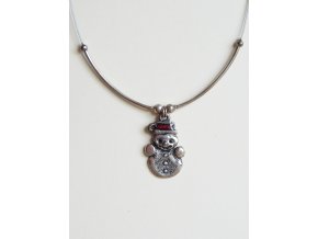 Postříbřený náhrdelník Orsiékszer - sněhulák