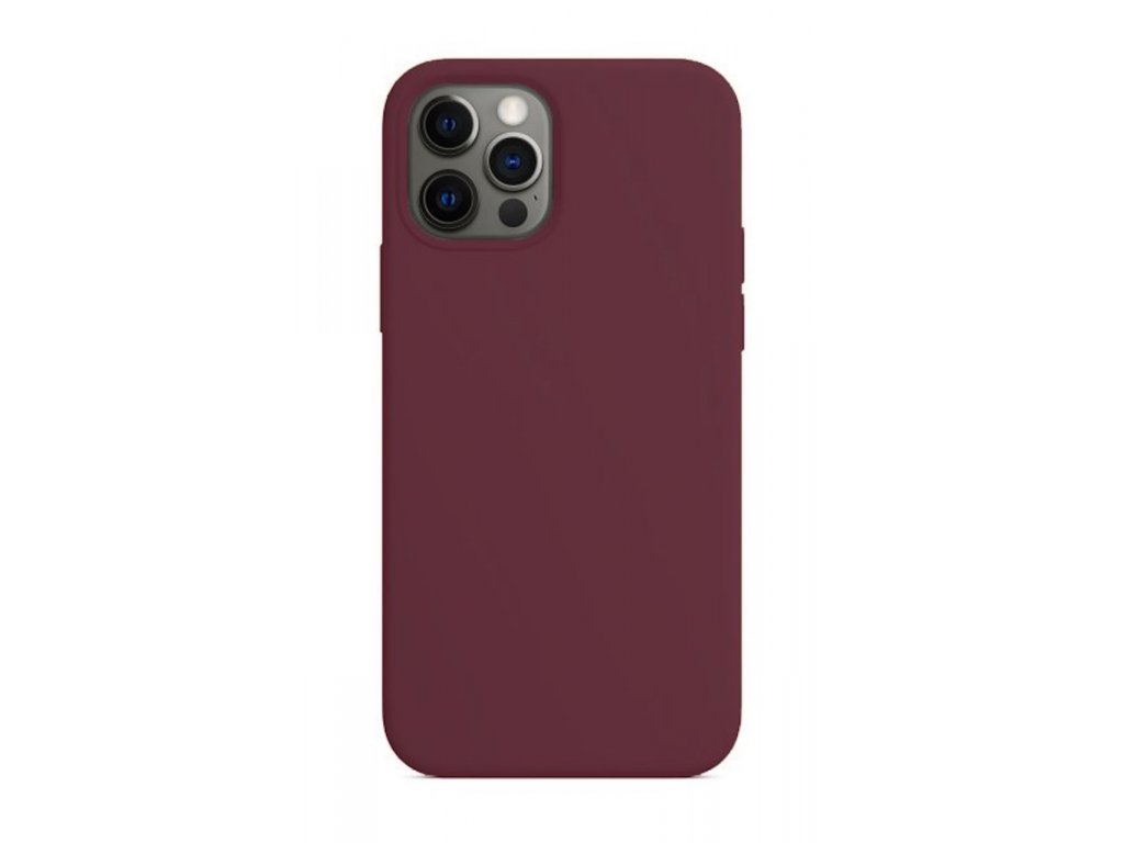 Silikonový kryt - MagSafe - iPhone 12 Pro Max - Vínová