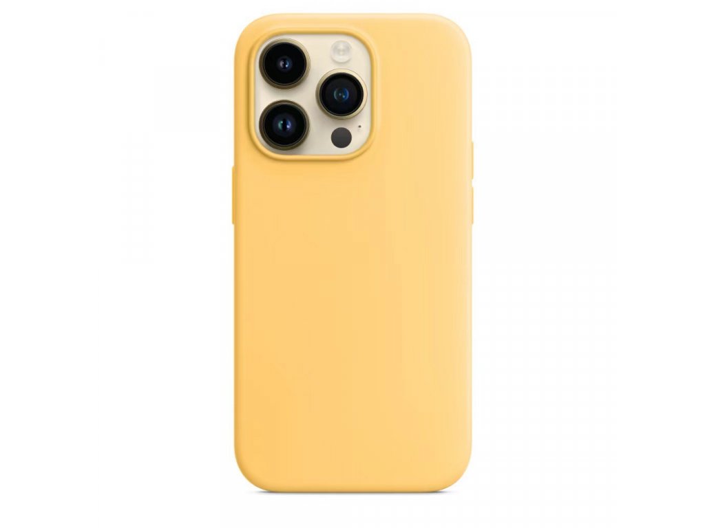 Silikonový kryt - MagSafe - iPhone 14 Pro - Žlutý