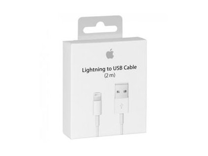 Nabíjecí kabel - Apple - USB-A na Lightning- 1m - Bílý (REATIL)