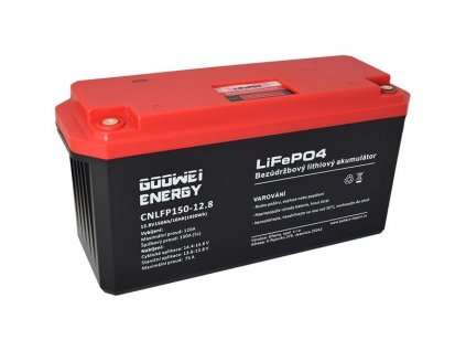 GOOWEI ENERGY trakční baterie (LiFePO4) CNLFP150-12.8, 150Ah, 12.8V