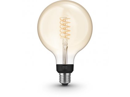Chytrá LED žárovka Philips Hue Filament / 550 lm / 7 W / E 27 / bílá / ROZBALENO