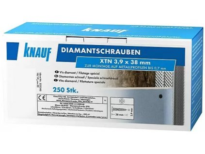 Sada šroubů do sádrokartonu Knauf Diamant XTN / 3,9 x 23 mm / 200 ks / černá / kov
