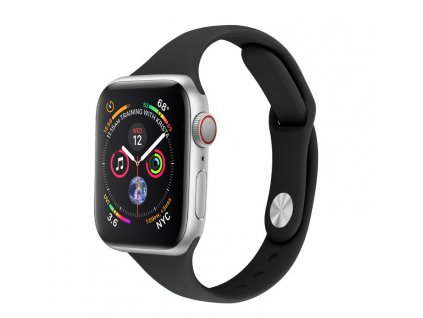 Jednobarevný SLIM řemínek na Apple Watch - Černý
