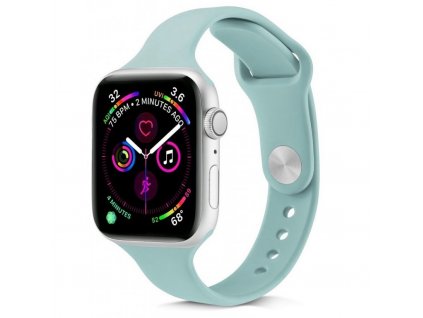 Jednobarevný SLIM řemínek na Apple Watch - Mentolový