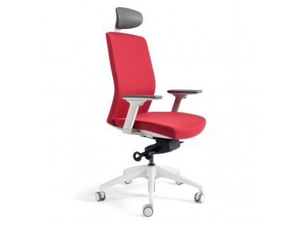 Kancelářská čalouněná židle J2 WHITE SP 202 červená
