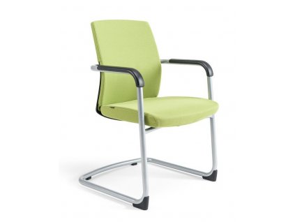 Konferenční židle na pérové kostře JCON, zelená