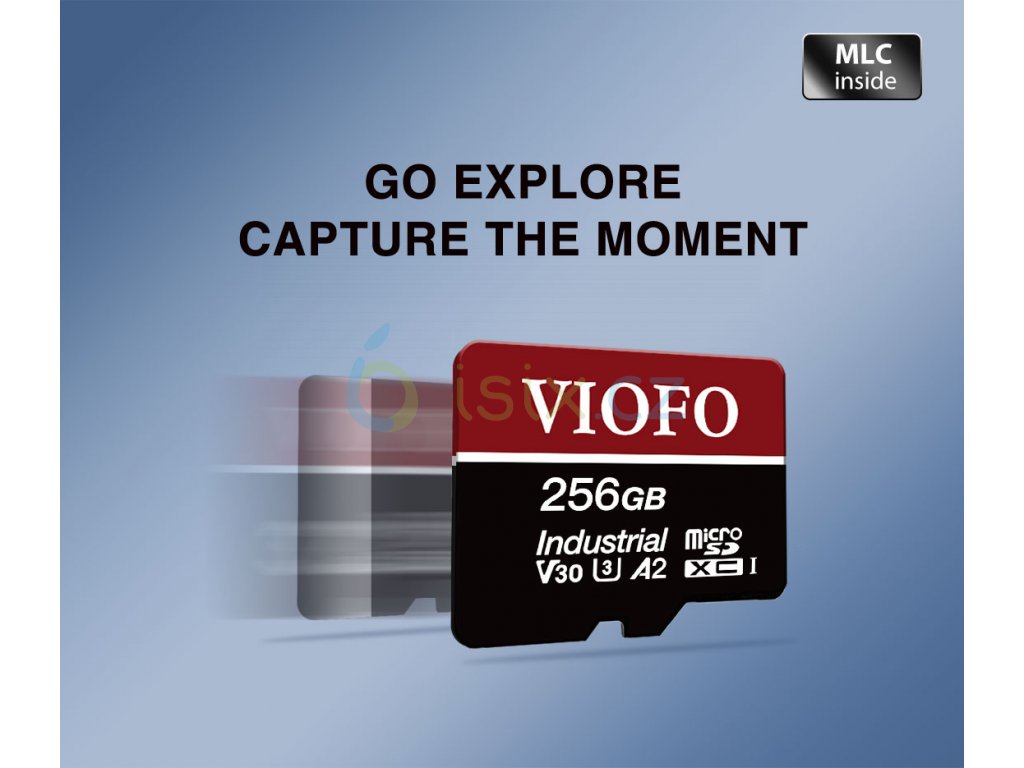VIOFO 256GB profesionální mlc UHS-3 microsd karta s 5 nasobnou vydrží