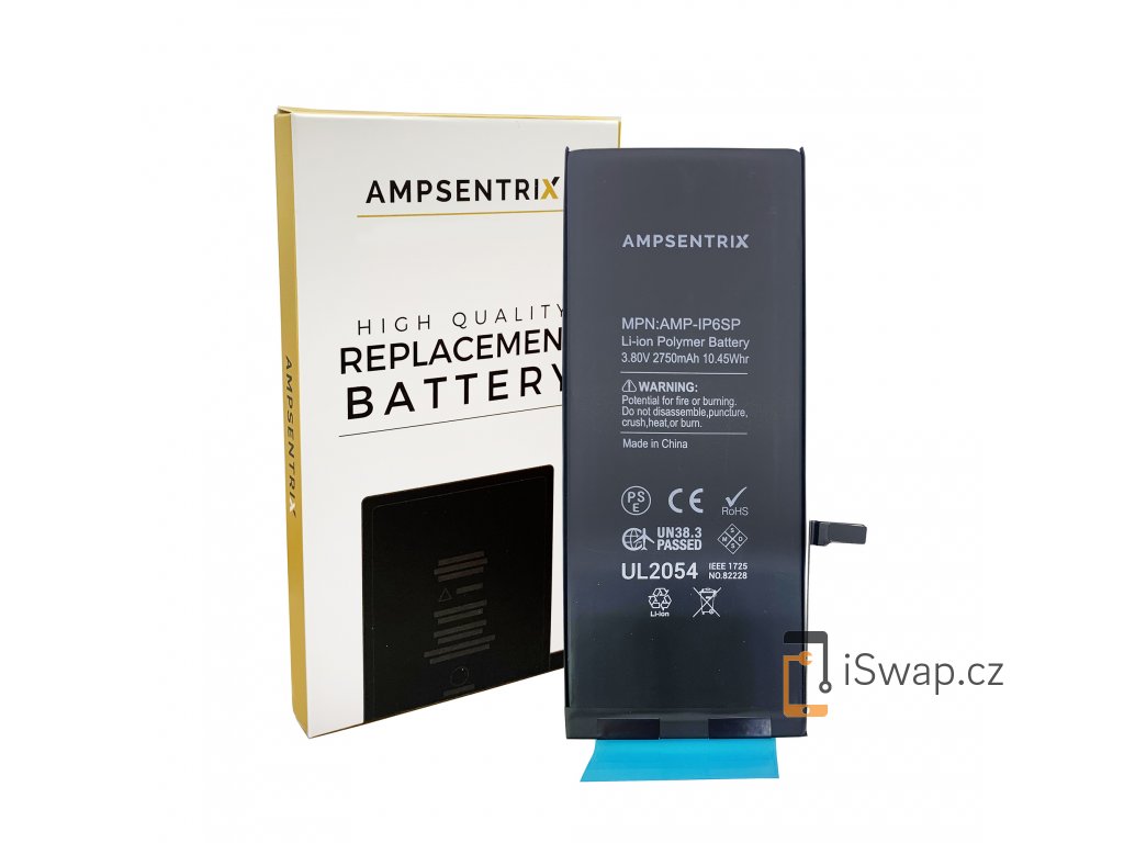 Náhradní baterie Ampsentrix pro Apple iPhone 6S Plus.