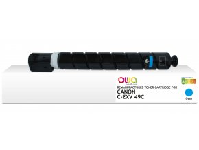 OWA Armor toner kompatibilní s Canon C-EXV49C, 19000st, modrá/cyan