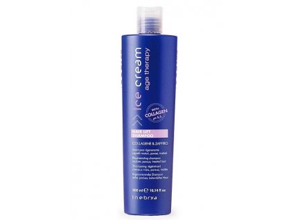 Inebrya Hair Lift Shampoo Regeneračný šampón na zrelé, pórovité a chemicky ošetrované  vlasy - 300 ml